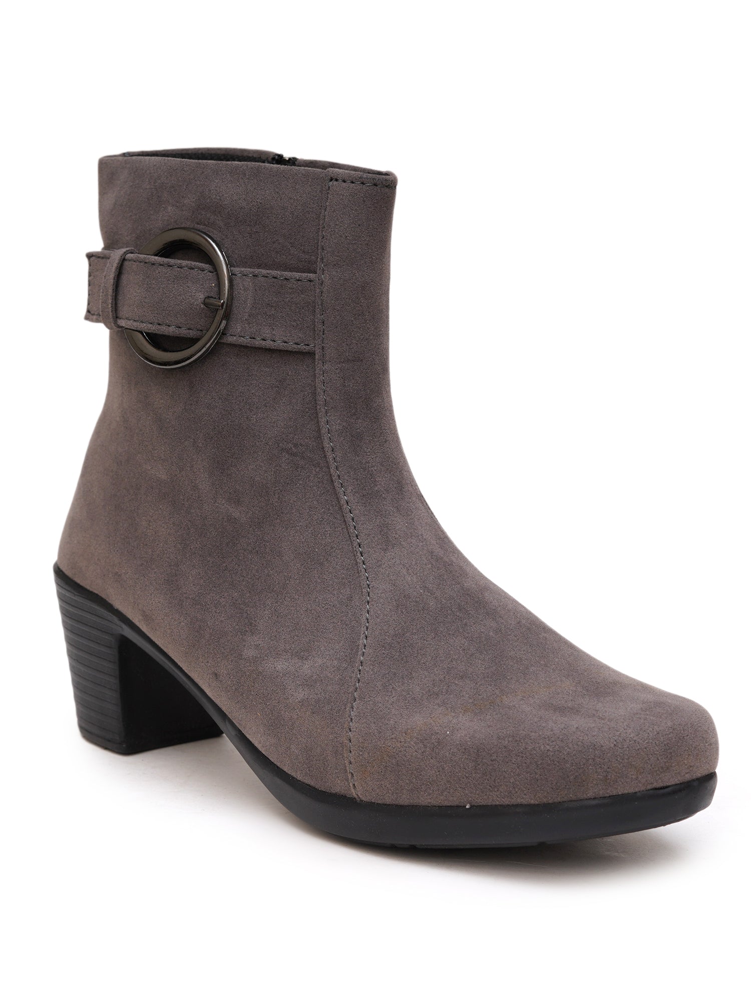 Planet Walk Suede Women's Ankle Boots - Grey