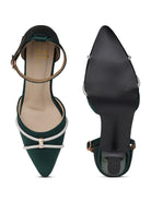 Planet Walk B012 Women's Heels - Green view 3