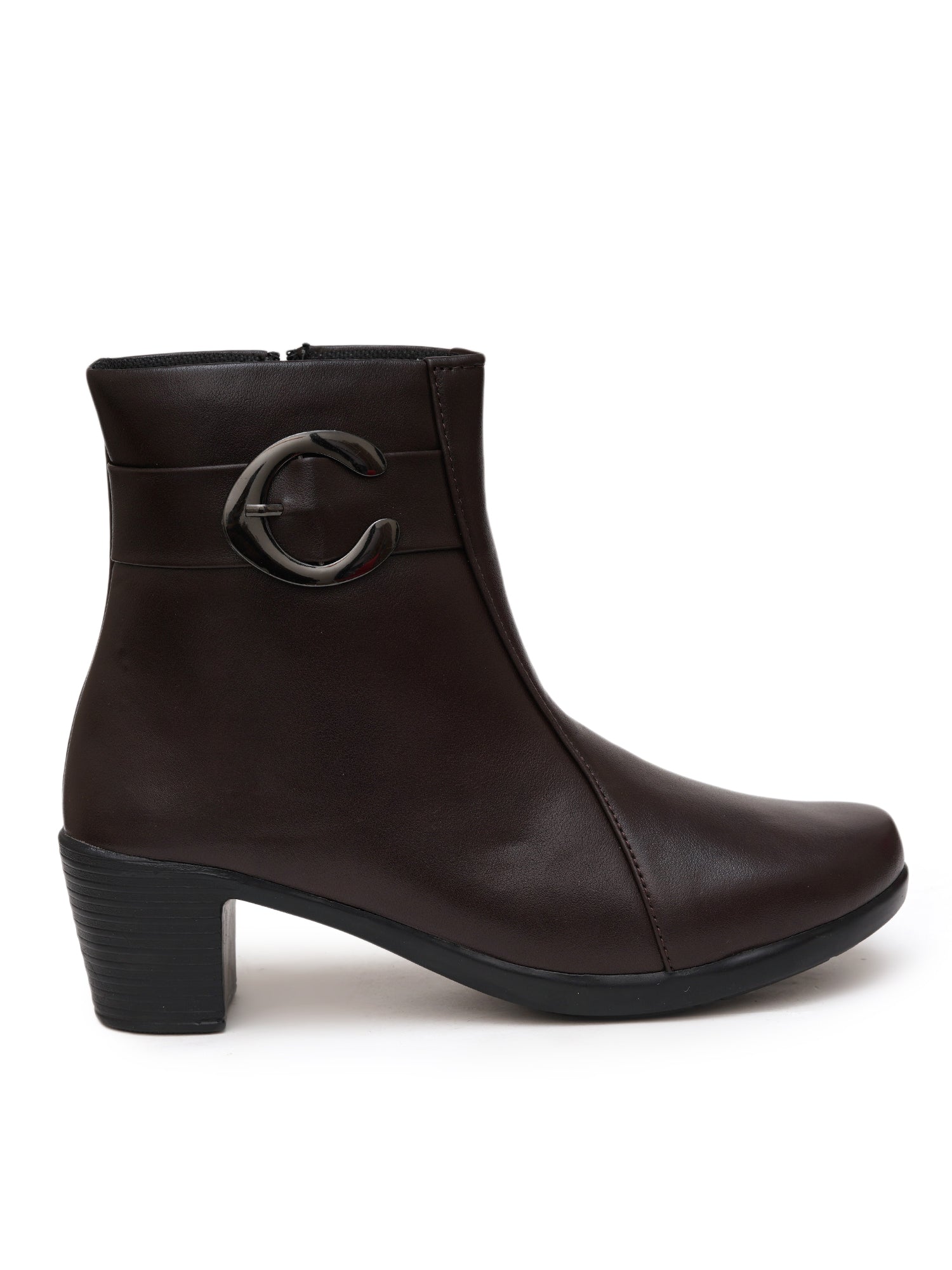 Planet Walk Inleather Women's Ankle Boots - Brown view 3