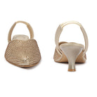 Planet Walk B019 Women's Heels - Gold view 4