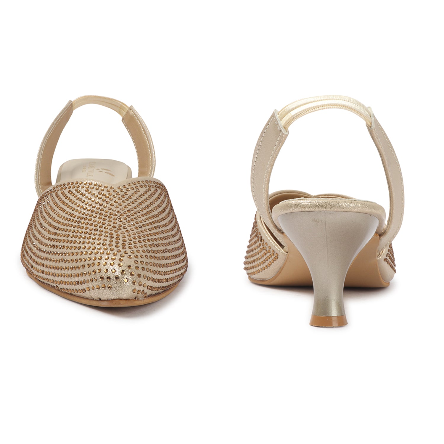 Planet Walk B019 Women's Heels - Gold view 4