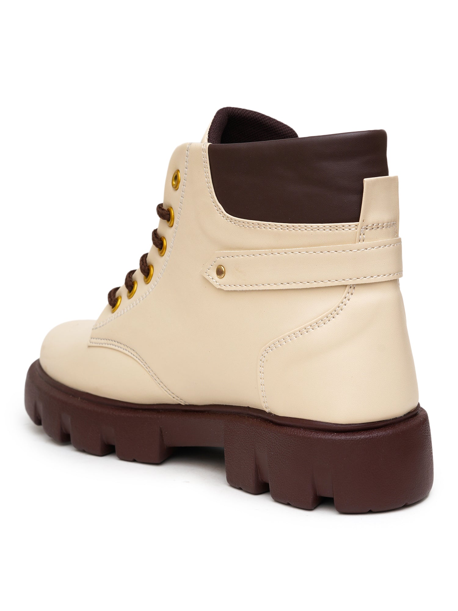 Planet Walk 250924 3 Women's Ankle Boots - Cream view 4