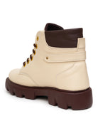 Planet Walk 250924 3 Women's Ankle Boots - Cream view 4