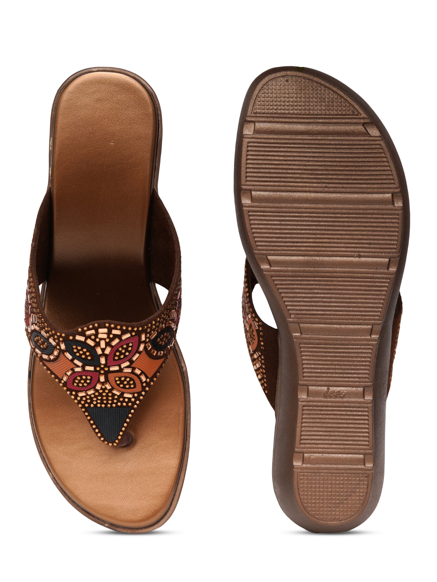 Planet Walk Multi-Strap Women's Flats - Brown view 6