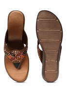 Planet Walk Multi-Strap Women's Flats - Brown view 6