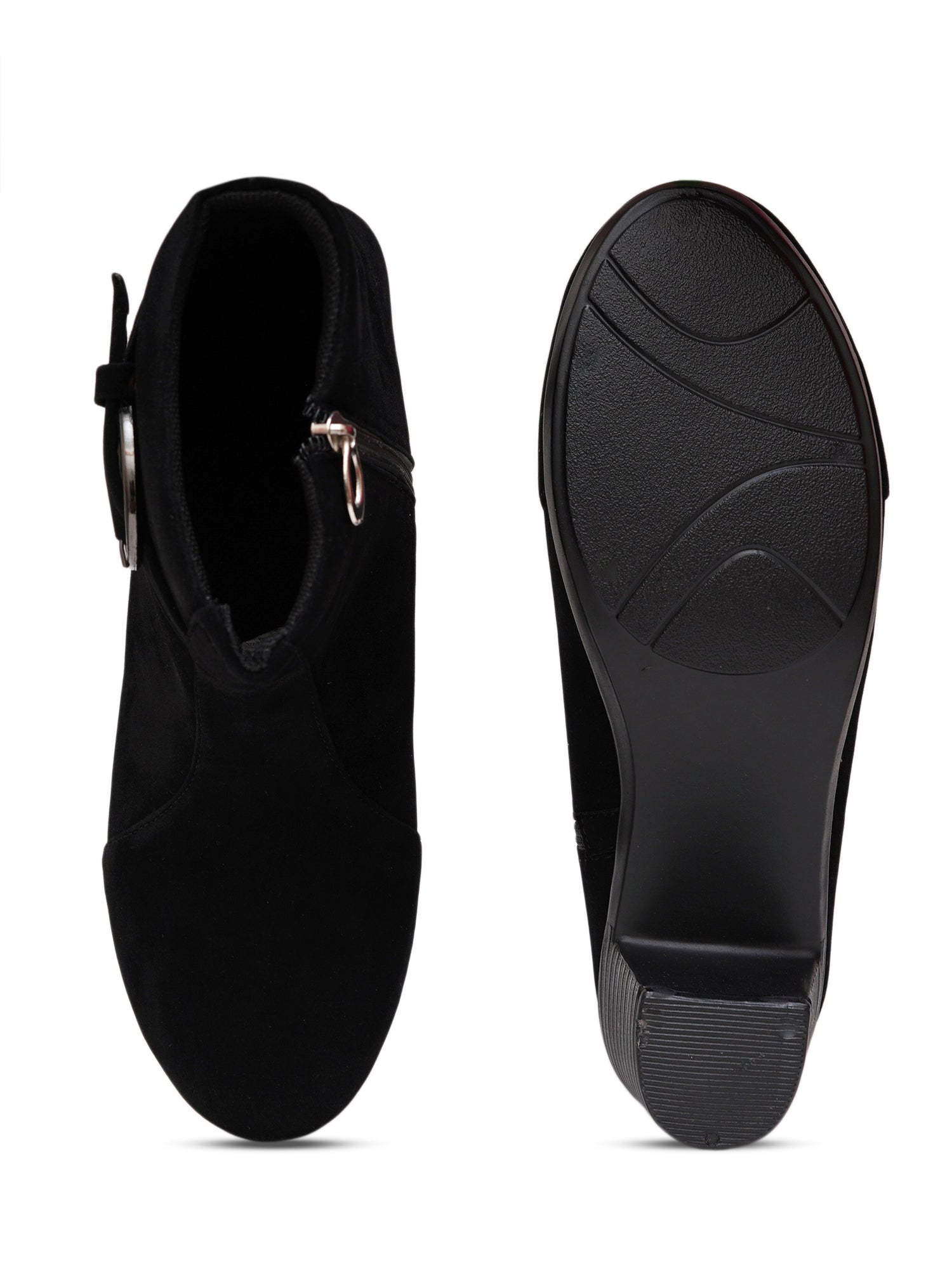 Planet Walk Suede Women's Ankle Boots - Black view 6