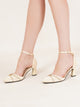 Planet Walk B012 Women's Heels - Cream