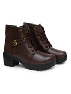 Planet Walk 250924 2 Women's Ankle Boots - Brown view 5