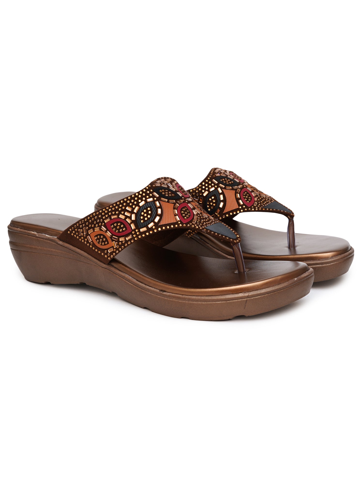 Planet Walk Multi-Strap Women's Flats - Brown view 5