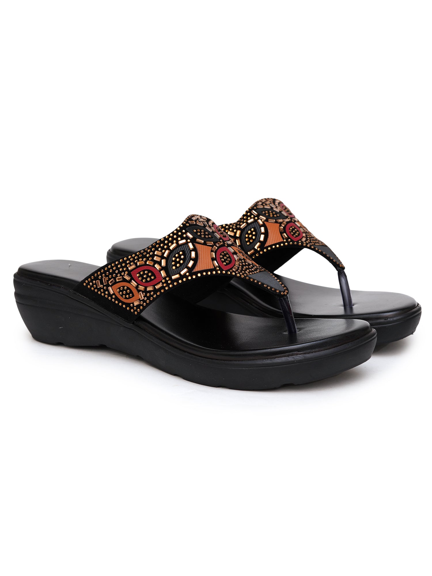 Planet Walk Multi-Strap Women's Flats - Black view 5