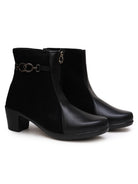 Planet Walk Luxe Suede Women's Ankle Boots - Black view 5