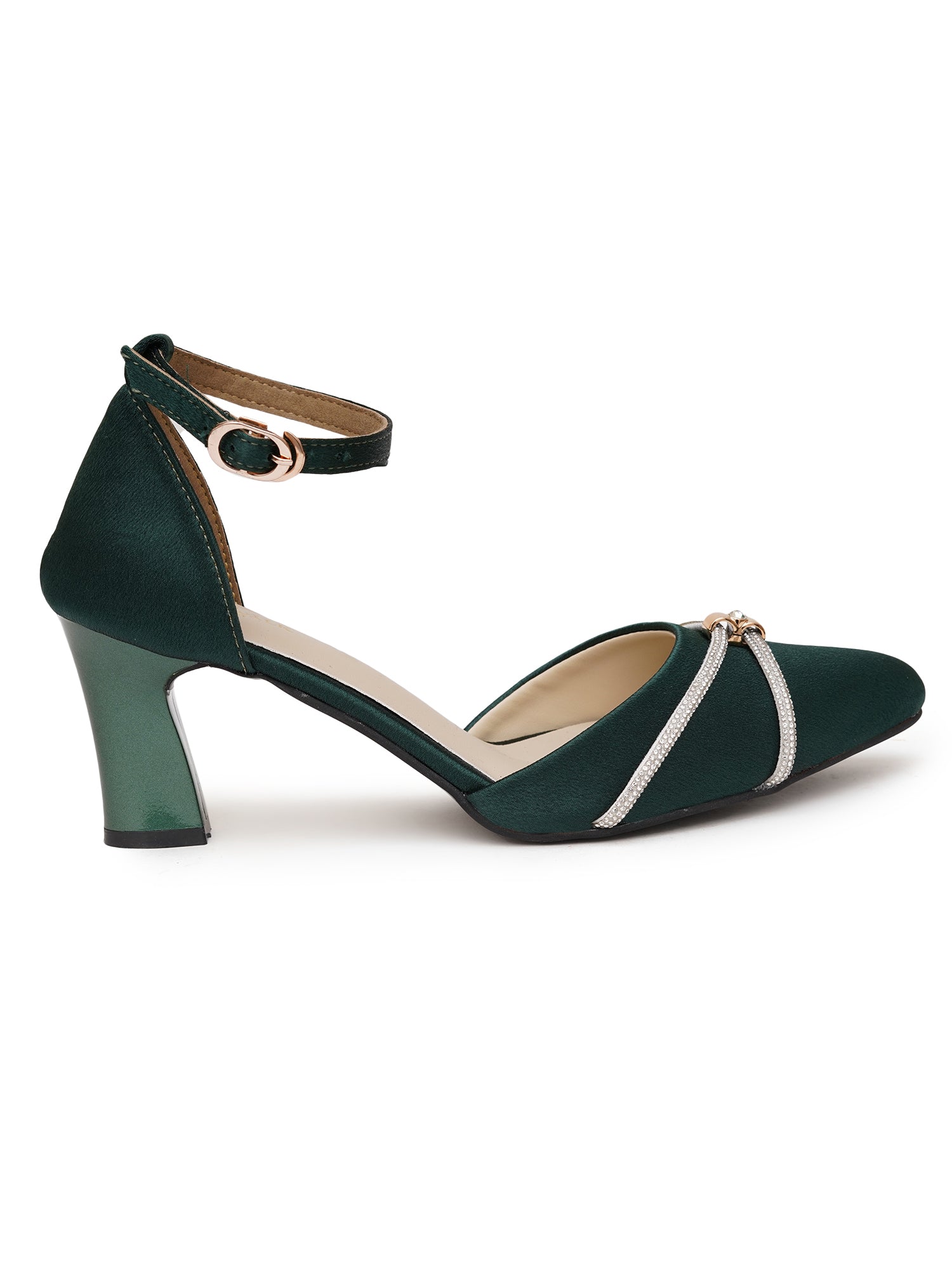 Planet Walk B012 Women's Heels - Green view 6