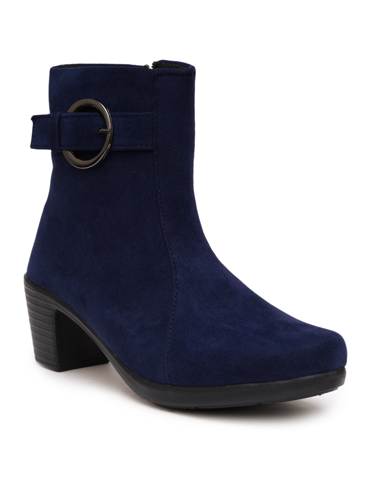 Planet Walk Suede Women's Ankle Boots - Navy