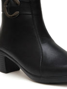 Planet Walk Inleather Women's Ankle Boots - Black view 2