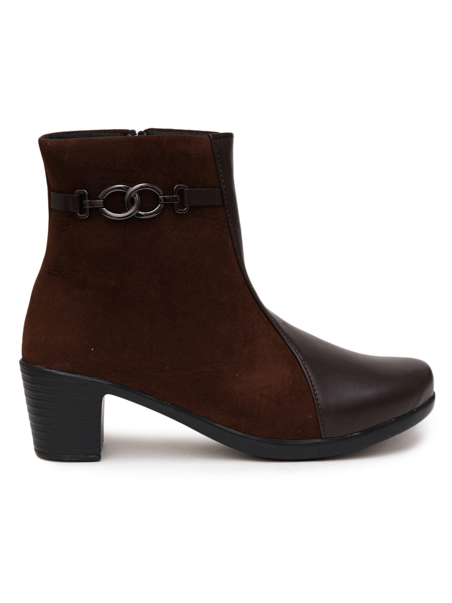 Planet Walk Luxe Suede Women's Ankle Boots - Brown view 3