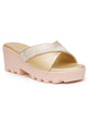 Planet Walk 53038906 Women's Heels - Gold
