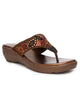 Planet Walk Multi-Strap Women's Flats - Brown