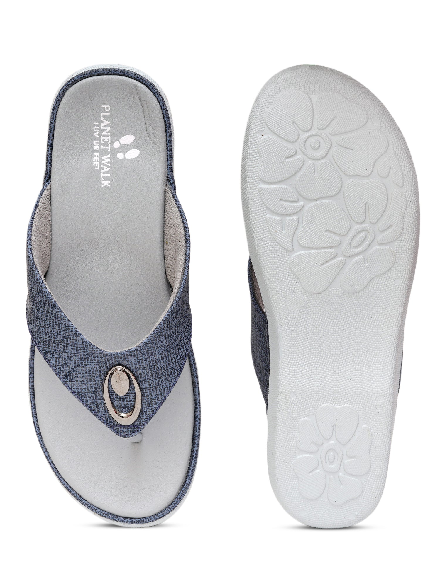 Planet Walk 4036739D Women's Flats - Navy Blue view 6