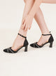 Planet Walk B012 Women's Heels - Black