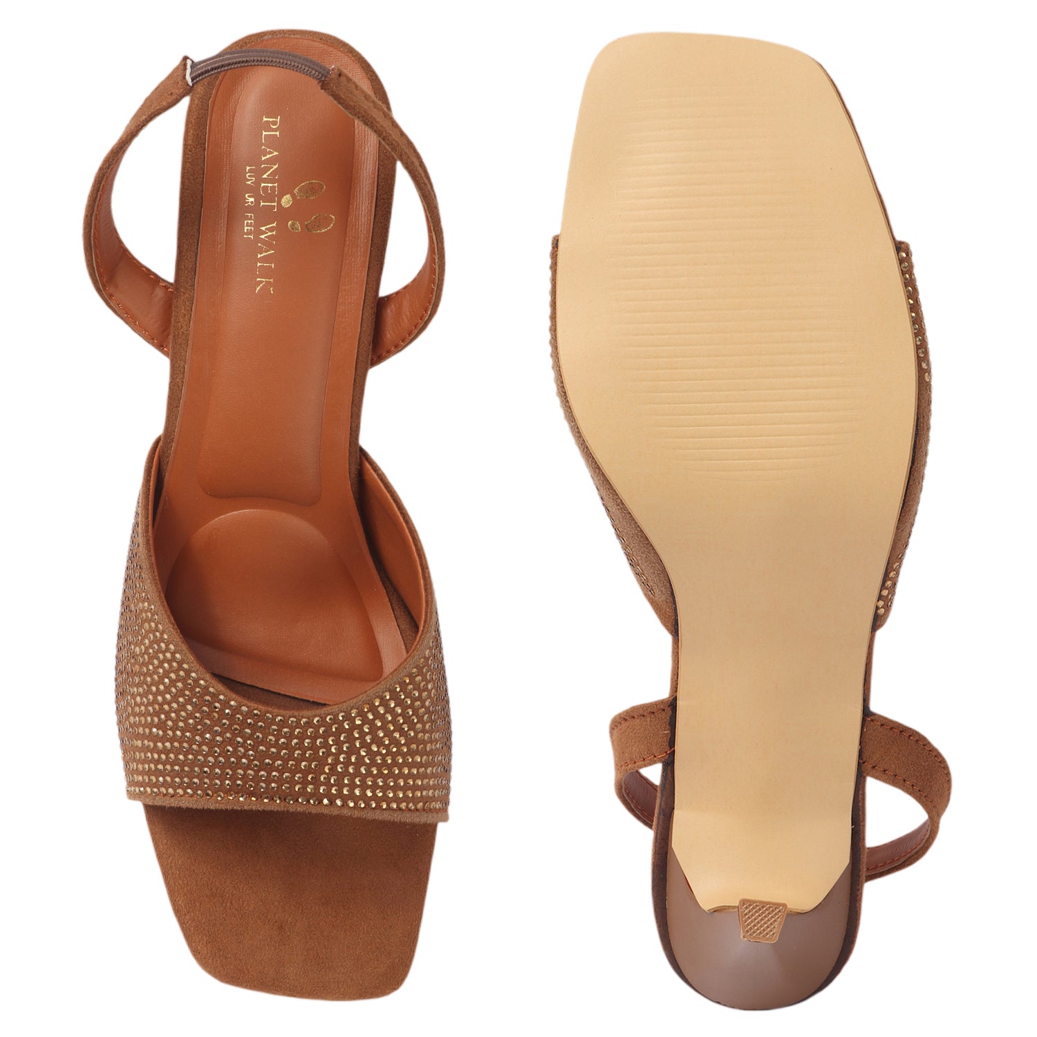 Planet Walk H40 Women's Heels - Tan view 5
