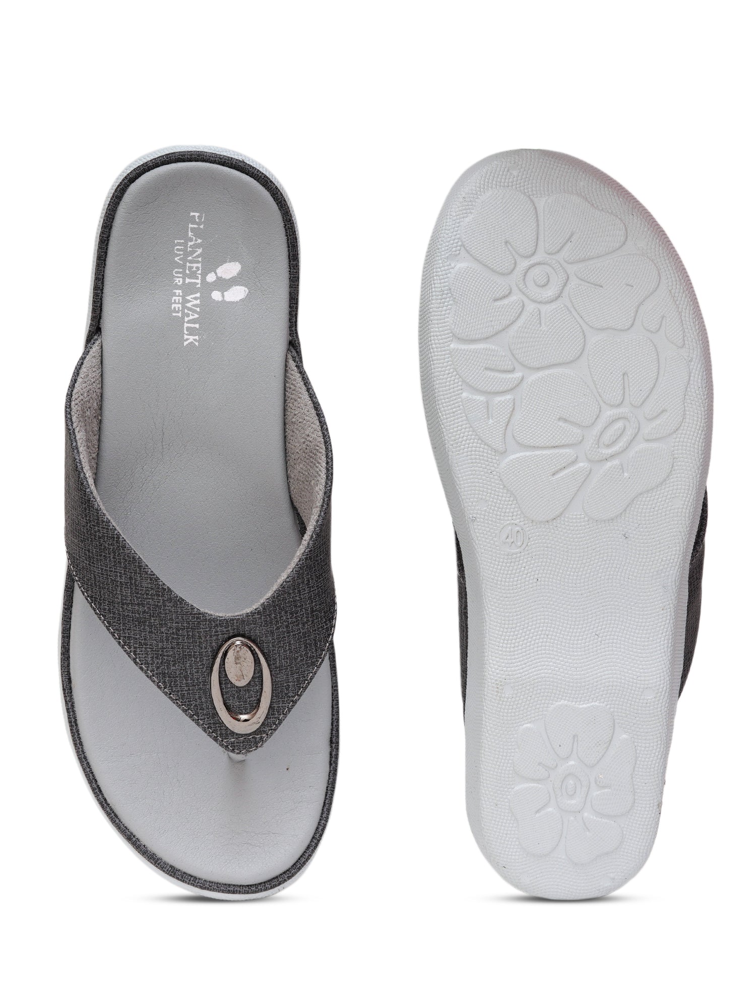 Planet Walk 4036739D Women's Flats - Grey view 6