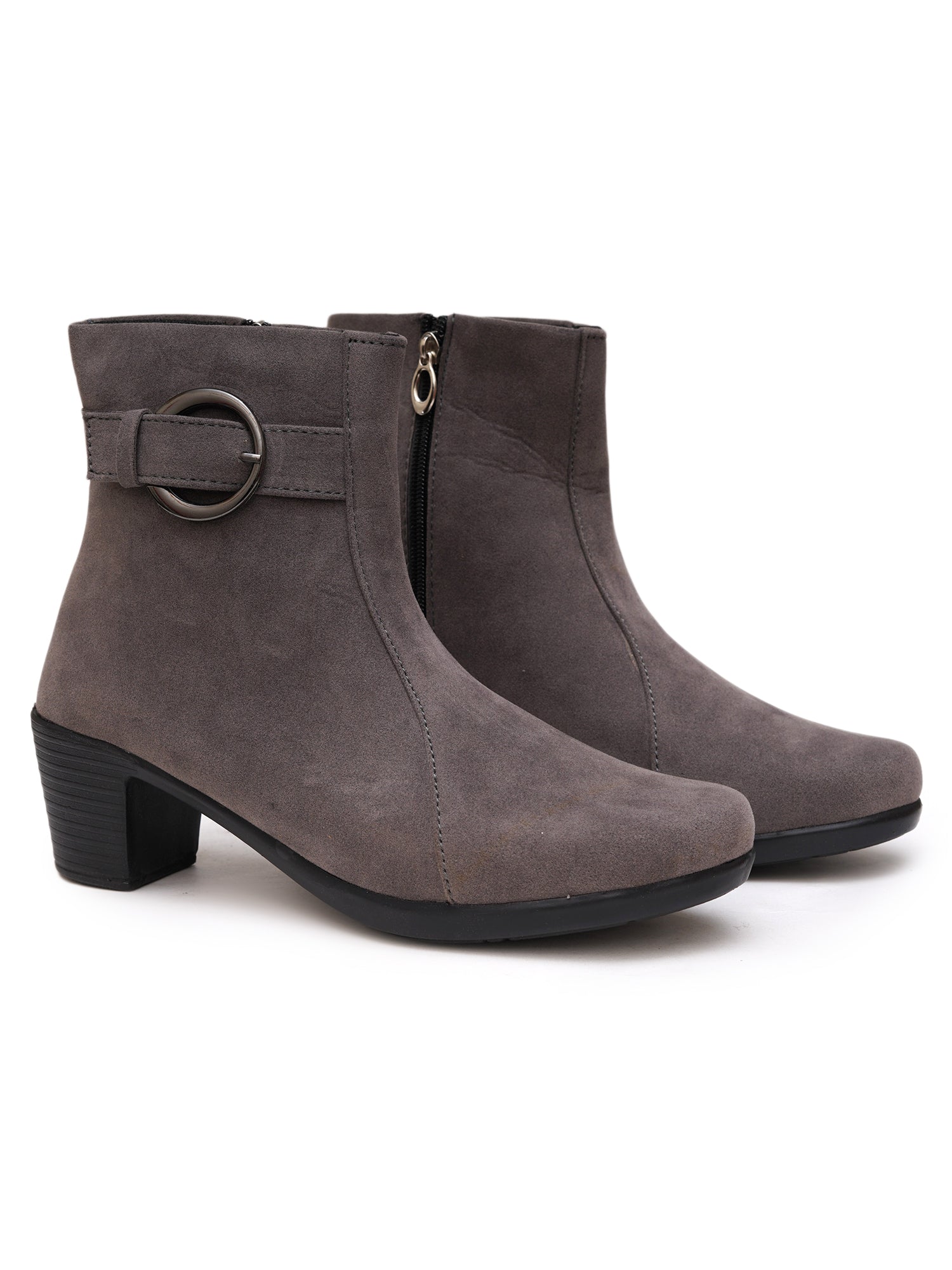 Planet Walk Suede Women's Ankle Boots - Grey view 5
