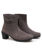 Planet Walk Suede Women's Ankle Boots - Grey view 5