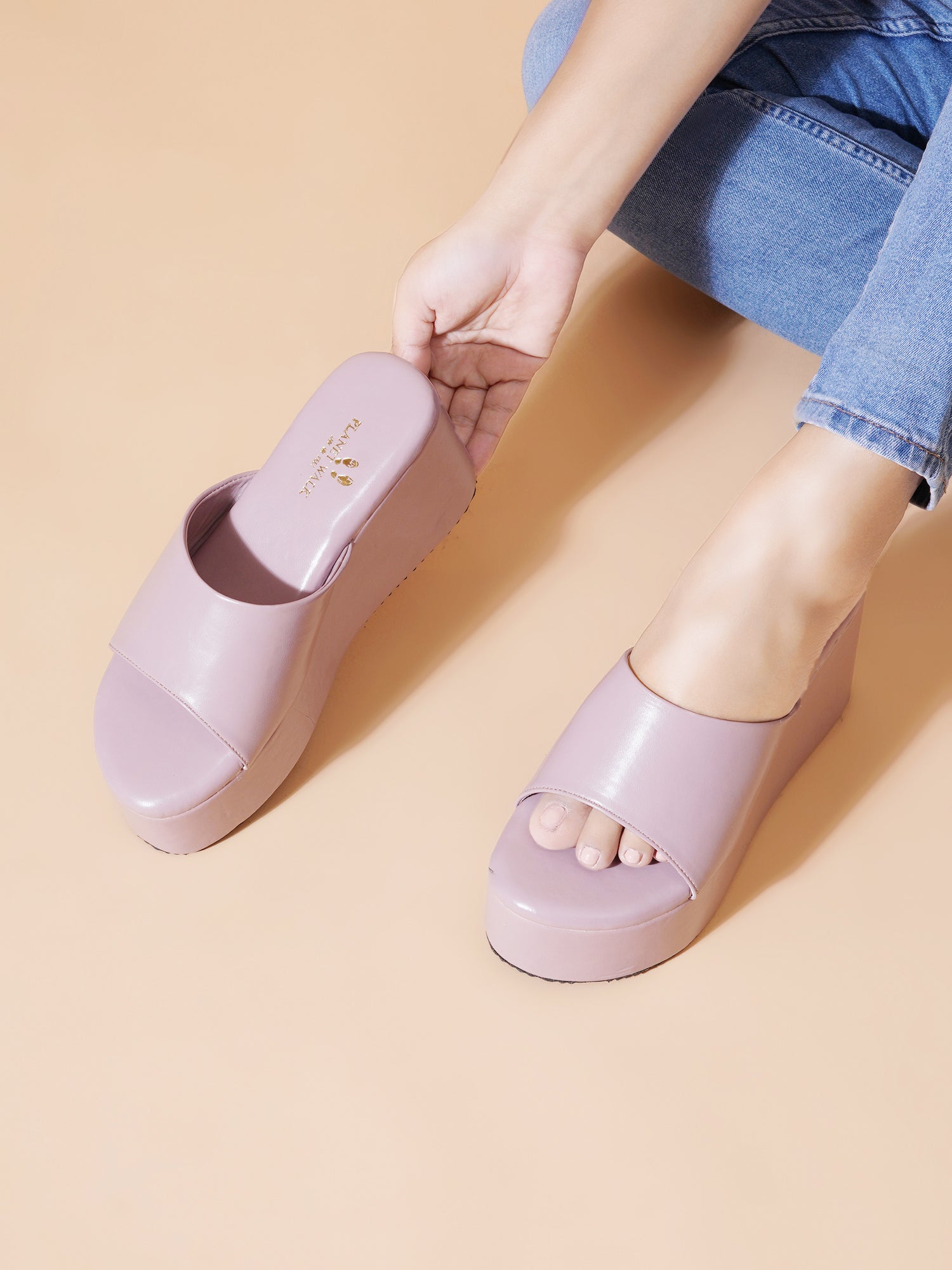 Planet Walk 20924 3 Women's Heels - Lavender